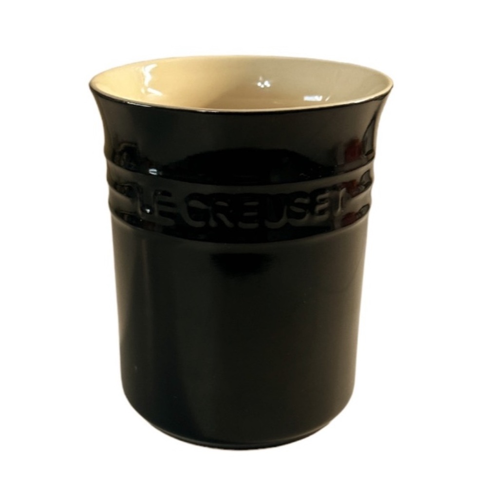 NEW Le Creuset BLACK ONYX Utensil Crock/Vase 1L